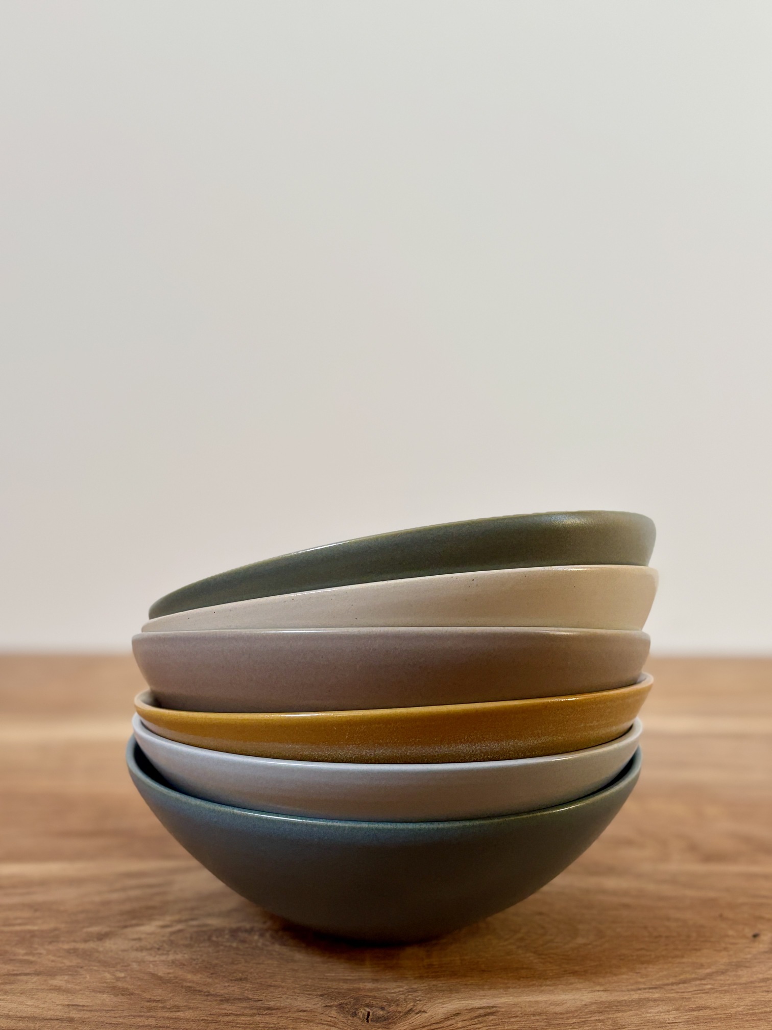 assiettes creuses en grès